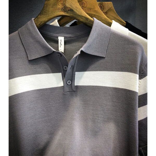 Polo Shirt Lapel Short-sleeved Sweater - Image 7