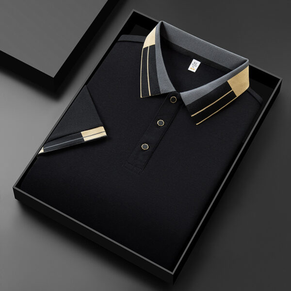 Men's Casual All-matching Summer Lapels Short Sleeve - Image 2