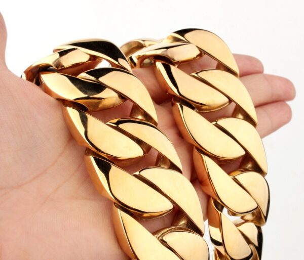 Men's Titanium Steel Vacuum Plating Casting Necklace - Image 4