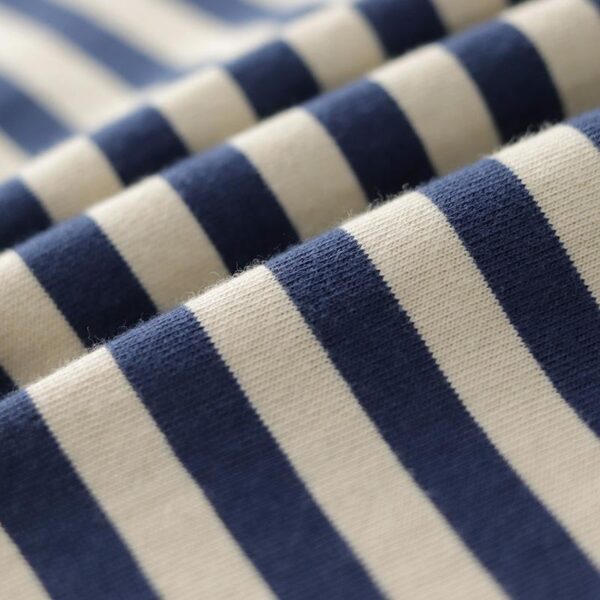 Summer Loose Lapels Men's Retro Casual Striped Short Sleeve - Image 6
