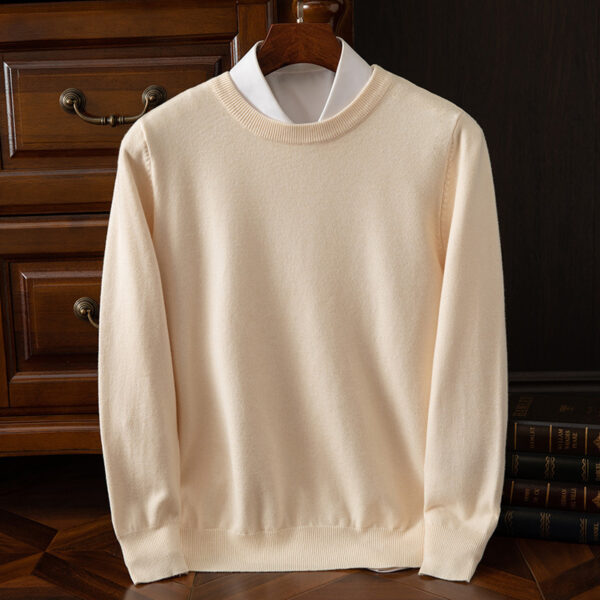 Round Neck Pullover Bottoming Shirt Casual Business Loose Long Sleeve Sweater - Image 9