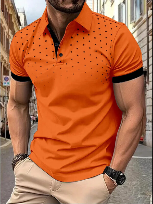 Plain Printing Series Men's Casual Short Sleeve - Image 5