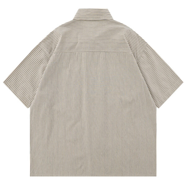 Outdoor Japanese Cityboy Profile Multi-pocket Workwear Short Sleeve - Image 3