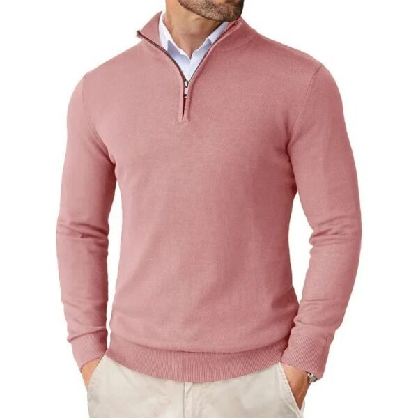 Autumn Men's Season Zipper Sweater Ultra-thin Lightweight - Image 2