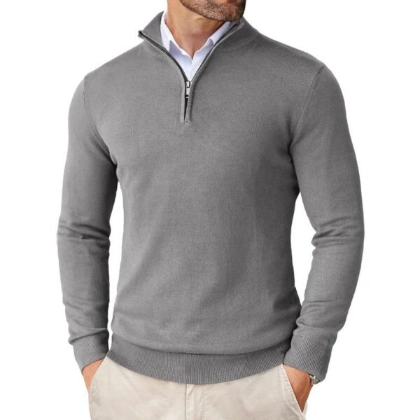 Autumn Men's Season Zipper Sweater Ultra-thin Lightweight - Image 8