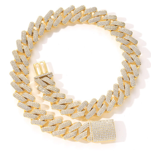 Full zircon hip hop necklace - Image 6