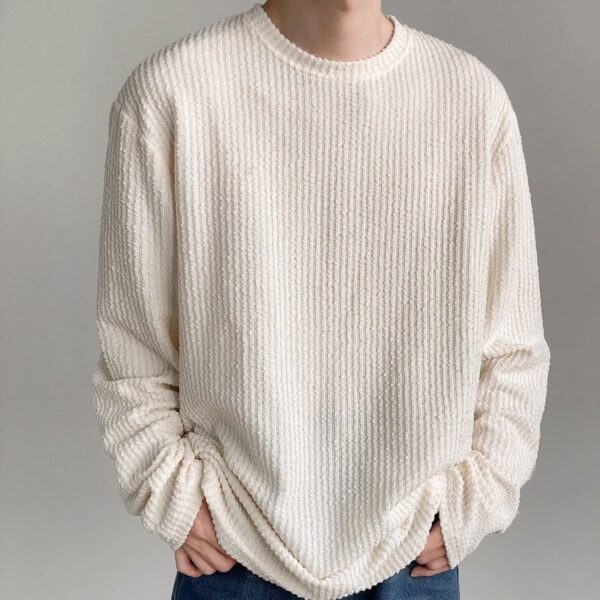 Men's Autumn Loose Casual Bottoming Shirt - Image 3