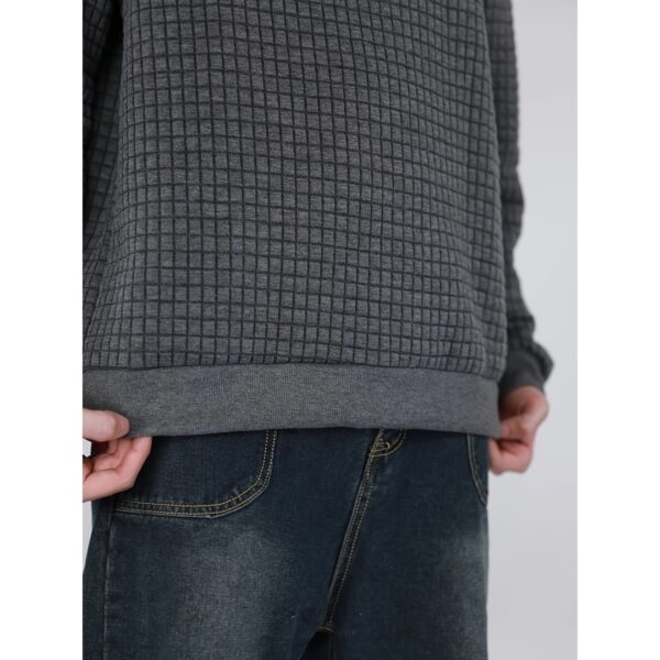 Export Quality English European And American Sizes Jacquard Round Neck Hoodie For Men And Women - Image 2