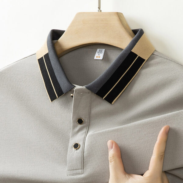Men's Casual All-matching Summer Lapels Short Sleeve - Image 4