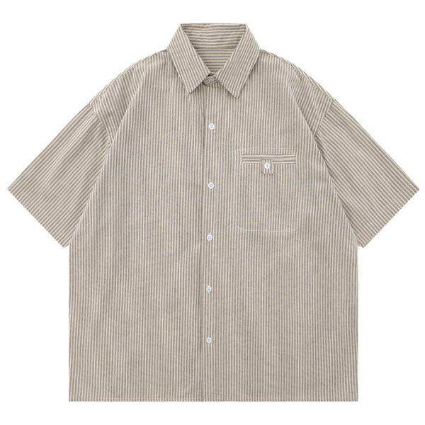 Outdoor Japanese Cityboy Profile Multi-pocket Workwear Short Sleeve - Image 4