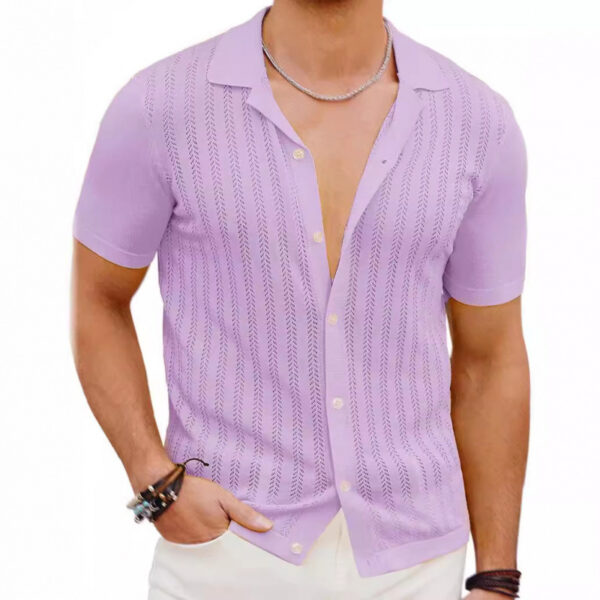 Summer Cool Hollow Men's Shirt - Image 6