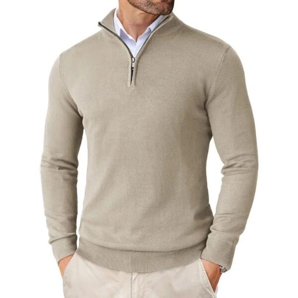 Autumn Men's Season Zipper Sweater Ultra-thin Lightweight - Image 5
