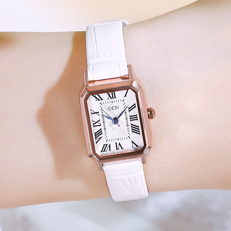 Women's All-match Waterproof Retro Small Square Watch - Image 8