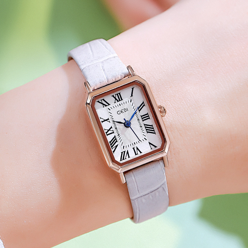 Women's All-match Waterproof Retro Small Square Watch - Image 4
