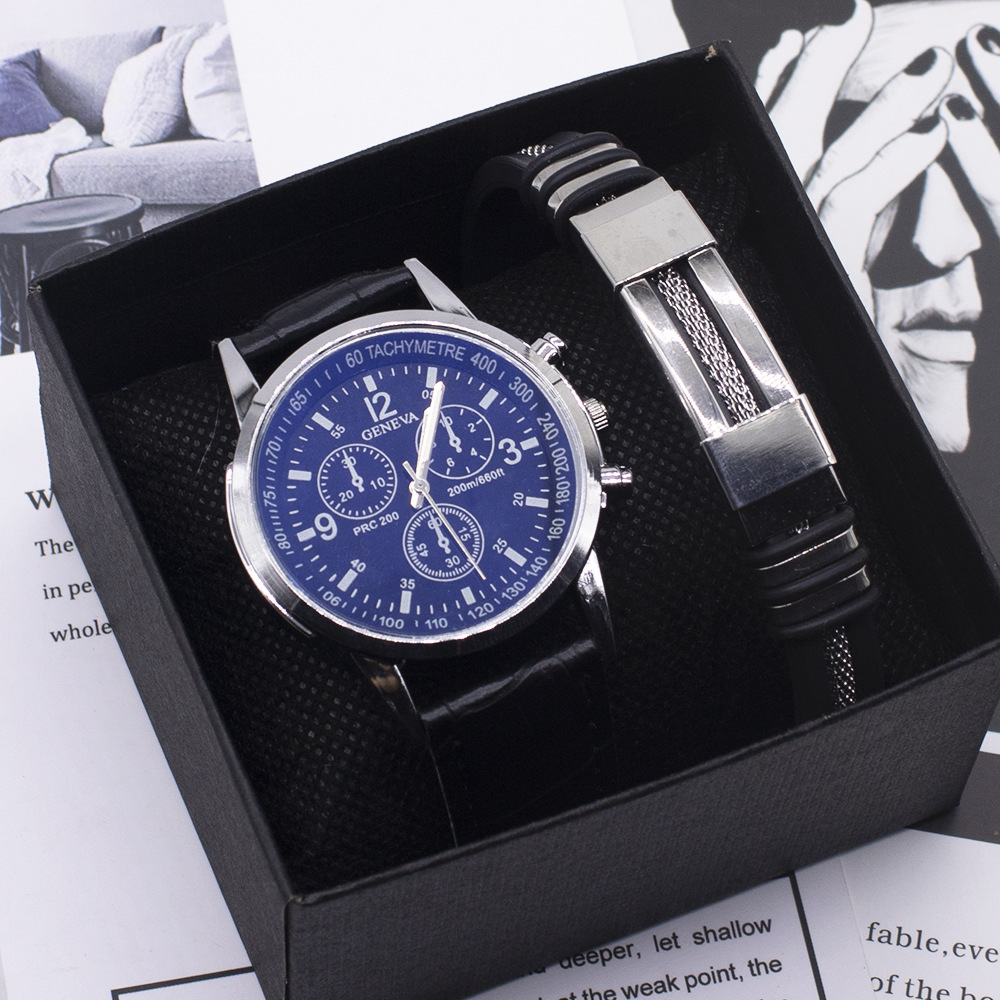 Blue Light Glass Wrist Watch Men New Watches - Image 3