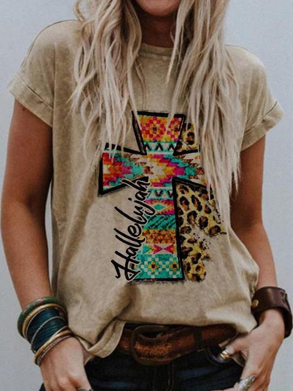 Women's Loose And Casual Fashion Fresh Print T-shirt - Image 3