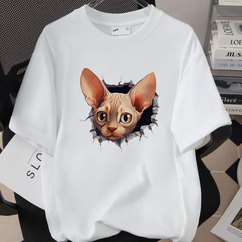 Womens Trendy Stylish Cotton Short-sleeve Top - Image 2