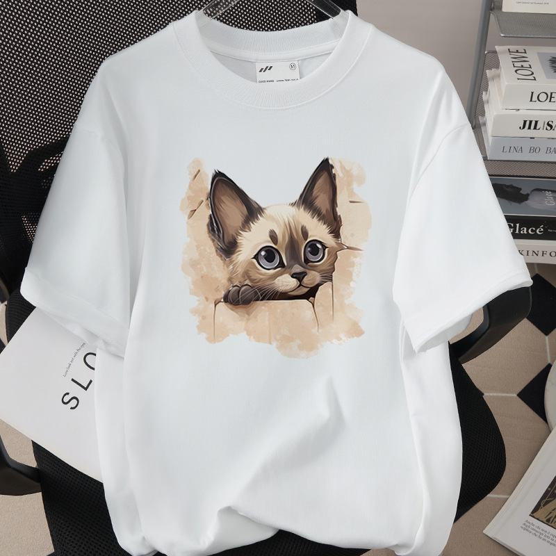 Womens Trendy Stylish Cotton Short-sleeve Top - Image 7