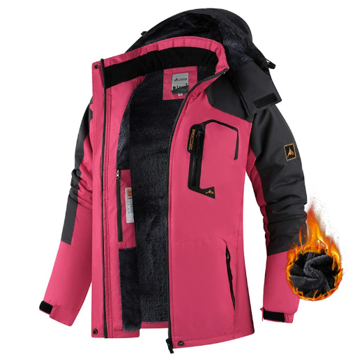 Warm Fleece Outdoor Windproof Mountaineering Cotton Jacket - Image 9