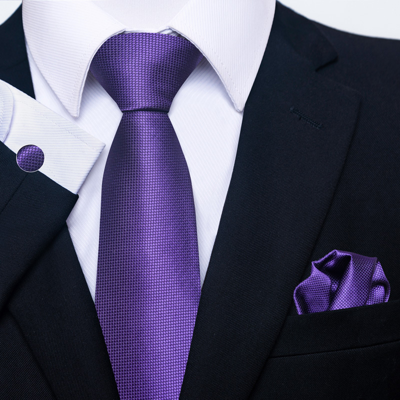 Men's Creative All-match Business Formal Wear Tie Scarf Cuff Buckle Set - Image 2