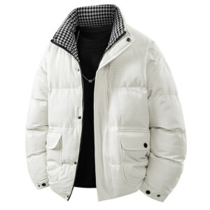 Mens Loose Casual Plus-Thickness Cotton Jacket For Young Men